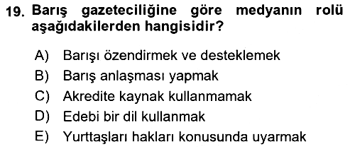 Medya Siyaset Kültür 2023-2024 Ara Sınav - 19. soru
