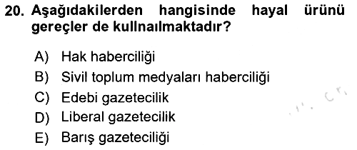 Medya Siyaset Kültür 2023-2024 Ara Sınav - 20. soru