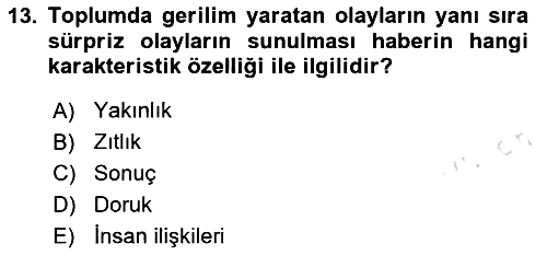 Medya Siyaset Kültür 2023-2024 Dönem Sonu Sınavı - 13. soru