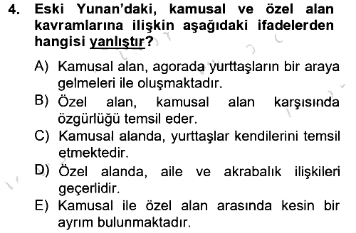 Medya Siyaset Kültür 2013-2014 Tek Ders Sınavı - 4. soru