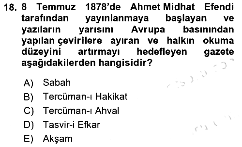 Medya ve İletişim 2024-2025 Dönem Sonu Sınavı - 18. soru