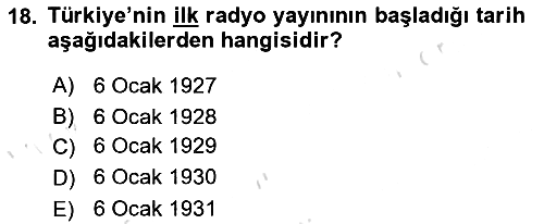 Medya ve Reklam 2021-2022 Ara Sınav - 18. soru
