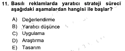 Medya ve Reklam 2024-2025 Ara Sınav - 11. soru
