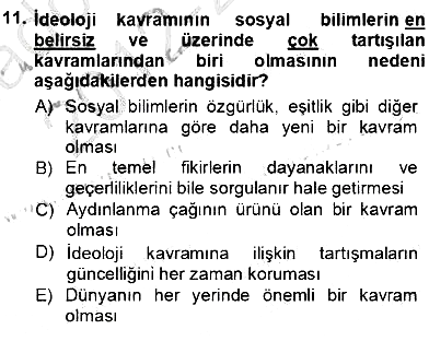 Siyasal İletişim 2012-2013 Ara Sınav - 11. soru