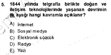 Siyasal İletişim 2013-2014 Ara Sınav - 5. soru