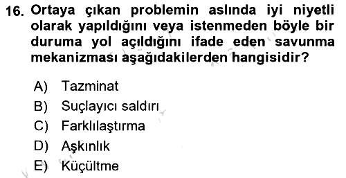 Siyasal İletişim 2019-2020 Ara Sınav - 16. soru