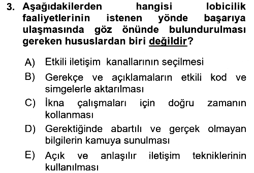 Siyasal İletişim 2018-2019 Dönem Sonu Sınavı - 3. soru
