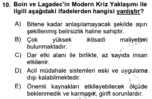 Siyasal İletişim 2018-2019 Yaz Okulu Sınavı - 10. soru