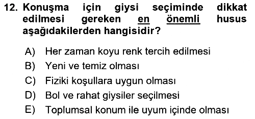 Siyasal İletişim 2020-2021 Yaz Okulu Sınavı - 12. soru