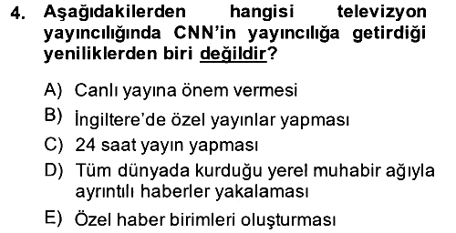 Uluslararası İletişim 2013-2014 Ara Sınav - 4. soru