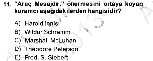 Uluslararası İletişim 2013-2014 Ara Sınav - 11. soru