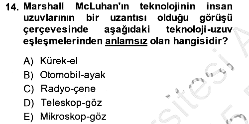 Uluslararası İletişim 2014-2015 Ara Sınav - 14. soru