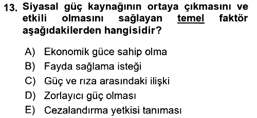 Uluslararası İletişim 2015-2016 Ara Sınav - 13. soru