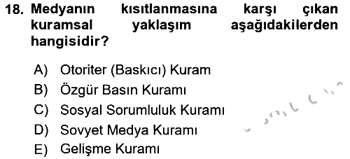 Uluslararası İletişim 2016-2017 Ara Sınav - 18. soru