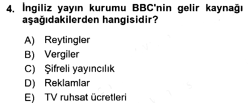 Uluslararası İletişim 2017-2018 Ara Sınav - 4. soru