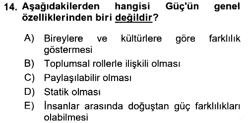 Uluslararası İletişim 2017-2018 Ara Sınav - 14. soru
