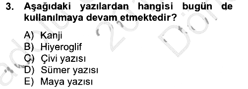 Uluslararası İletişim 2012-2013 Dönem Sonu Sınavı - 3. soru