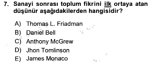 Uluslararası İletişim 2015-2016 Dönem Sonu Sınavı - 7. soru