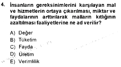 Ekonomik Analiz 2014-2015 Ara Sınav - 4. soru