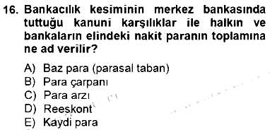 Ekonomik Analiz 2012-2013 Dönem Sonu Sınavı - 16. soru
