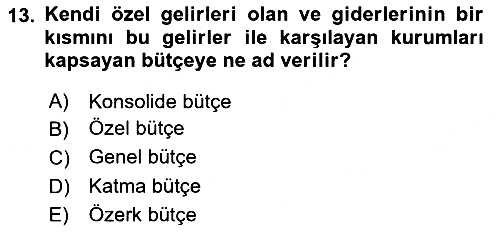 Ekonomik Analiz 2015-2016 Dönem Sonu Sınavı - 13. soru