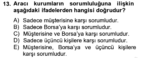 Sermaye Piyasası Hukuku 2012-2013 Ara Sınav - 13. soru
