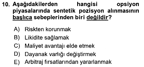 Türev Araçlar 2016-2017 3 Ders Sınavı - 10. soru