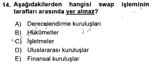 Türev Araçlar 2016-2017 3 Ders Sınavı - 14. soru