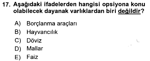 Türev Araçlar 2021-2022 Ara Sınav - 17. soru