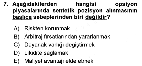 Türev Araçlar 2017-2018 Dönem Sonu Sınavı - 7. soru
