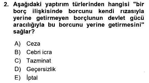 Muhasebe ve Hukuk 2024-2025 Ara Sınav - 2. soru