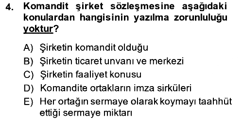 Şirketler Muhasebesi 2013-2014 Ara Sınav - 4. soru