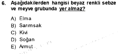 Anne Ve Çocuk Beslenmesi 2013-2014 Ara Sınav - 6. soru
