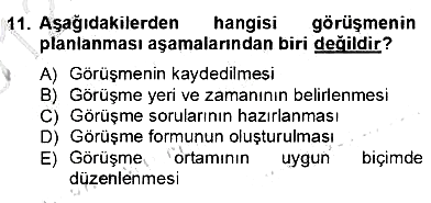 Çocukları Tanıma Teknikleri 2012-2013 Dönem Sonu Sınavı - 11. soru