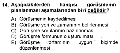 Çocukları Tanıma Teknikleri 2014-2015 Dönem Sonu Sınavı - 14. soru