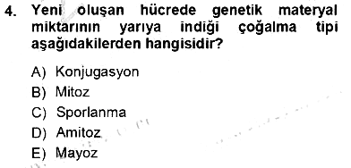 İnsan Anatomisi Ve Fizyolojisi 2012-2013 Ara Sınav - 4. soru