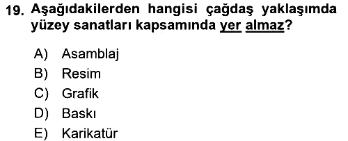 Okulöncesinde Drama 2016-2017 Dönem Sonu Sınavı - 19. soru
