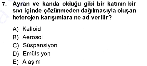 Okulöncesinde Fen Eğitimi 2014-2015 Ara Sınav - 7. soru
