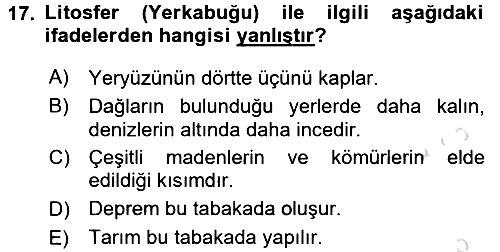 Okulöncesinde Fen Eğitimi 2016-2017 Ara Sınav - 17. soru