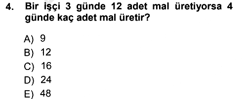 Okulöncesinde Matematik Eğitimi 2012-2013 Ara Sınav - 4. soru