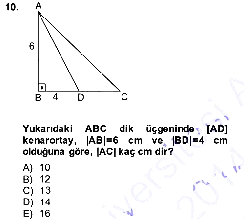 Okulöncesinde Matematik Eğitimi 2013-2014 Ara Sınav - 10. soru