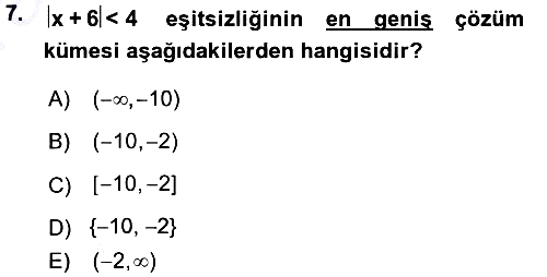 Okulöncesinde Matematik Eğitimi 2015-2016 Ara Sınav - 7. soru
