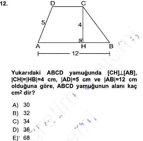 Okulöncesinde Matematik Eğitimi 2015-2016 Ara Sınav - 12. soru
