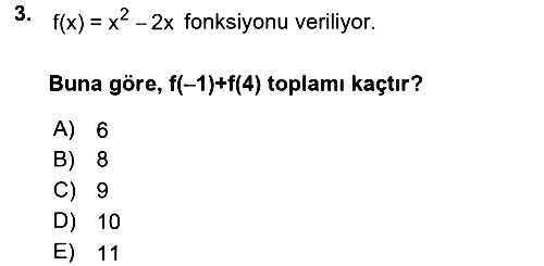 Okulöncesinde Matematik Eğitimi 2017-2018 Ara Sınav - 3. soru