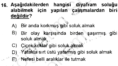 Okulöncesinde Müzik Eğitimi 1 2015-2016 Ara Sınav - 16. soru