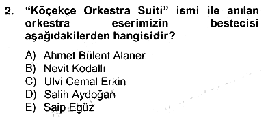 Okulöncesinde Müzik Eğitimi 2 2012-2013 Ara Sınav - 2. soru