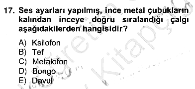 Okulöncesinde Müzik Eğitimi 2 2012-2013 Ara Sınav - 17. soru