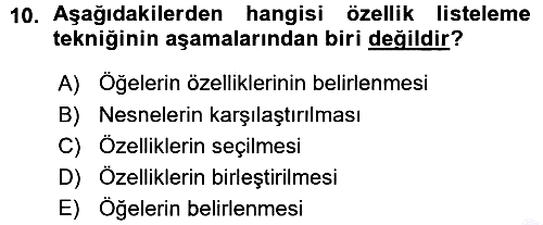 Okulöncesinde Yaratıcılık 2015-2016 Ara Sınav - 10. soru
