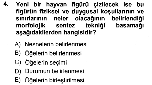 Okulöncesinde Yaratıcılık 2014-2015 Dönem Sonu Sınavı - 4. soru