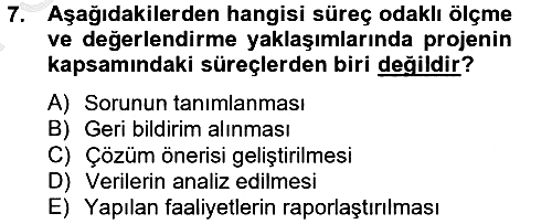 Ölçme Ve Değerlendirme 2012-2013 Dönem Sonu Sınavı - 7. soru